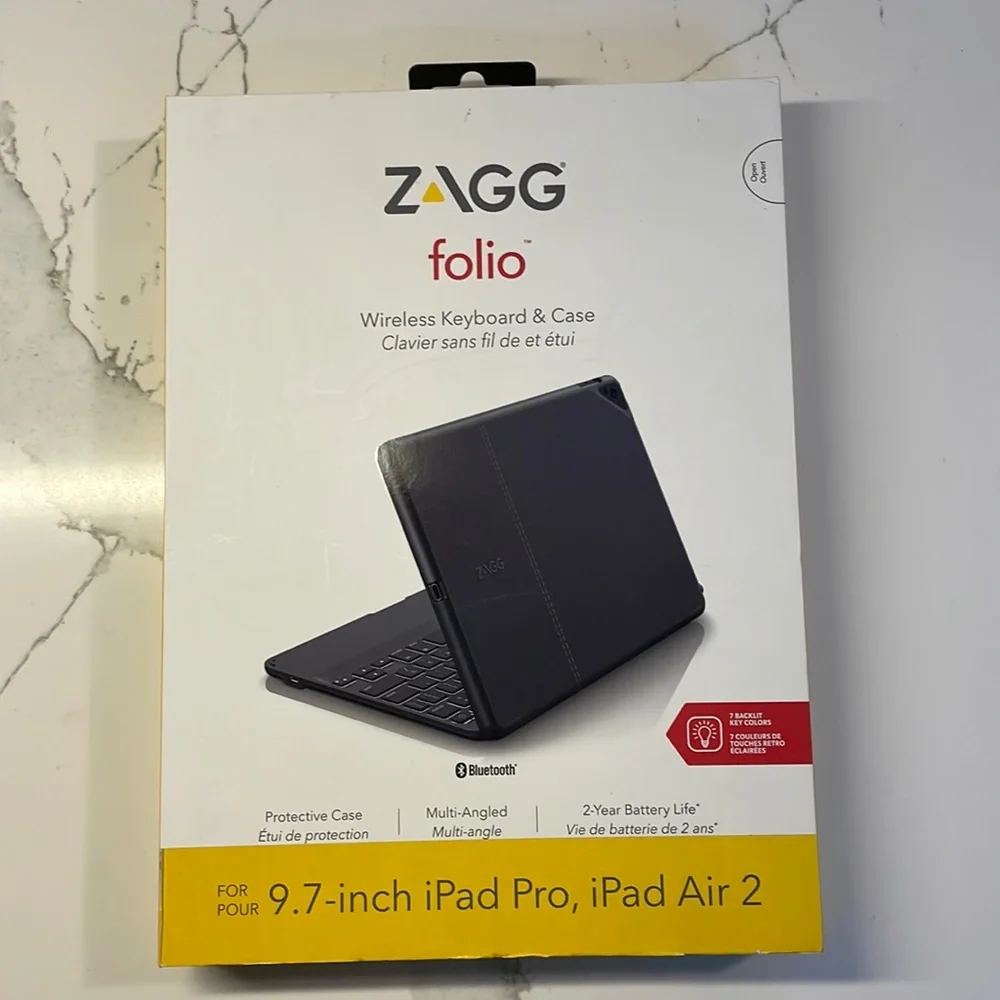 iPad Air/Pro Wireless Backlit Keyboard Case